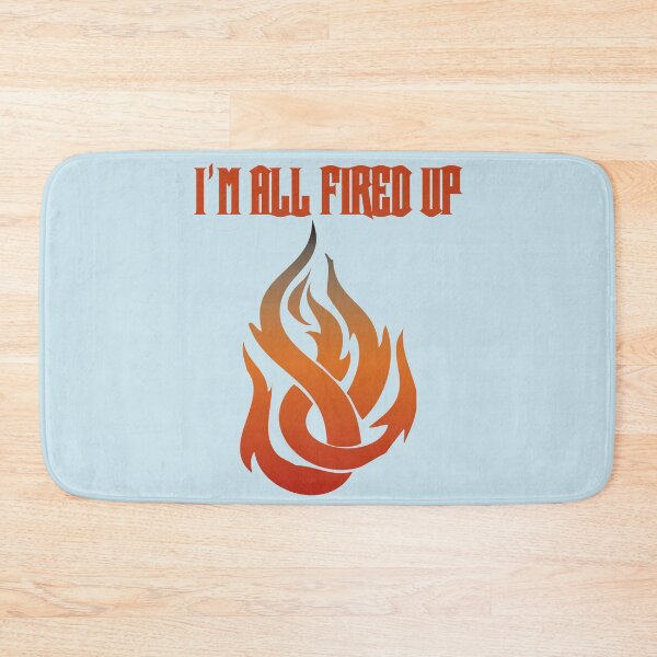 Item preview, I'm All Fired Up Flame Baby Blue designed and sold by WakameDragon.