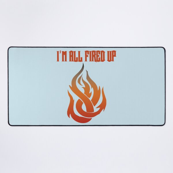 Item preview, I'm All Fired Up Flame Baby Blue designed and sold by WakameDragon.