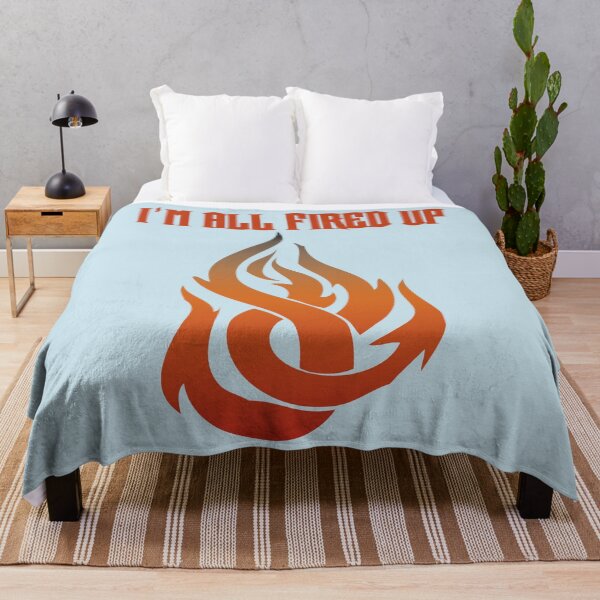 Item preview, I'm All Fired Up Flame Baby Blue designed and sold by WakameDragon.