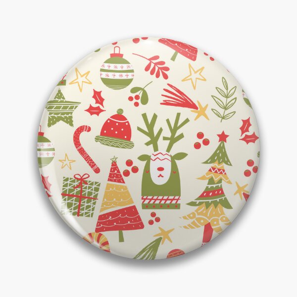 Item preview, Decorative Pattern of Christmas Elements with Rustic Style designed and sold by ElizabethCoelho.