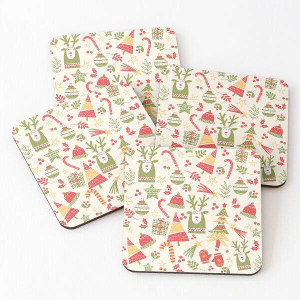 Item preview, Decorative Pattern of Christmas Elements with Rustic Style designed and sold by ElizabethCoelho.
