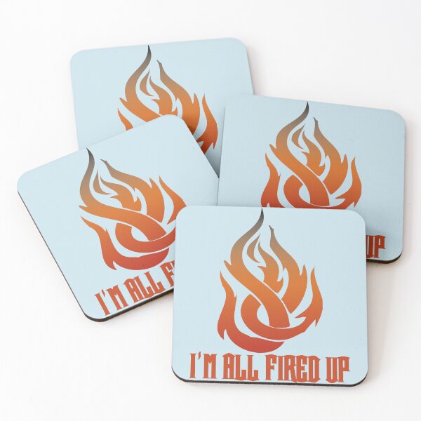 Item preview, Flame I'm All Fired Up Baby Blue designed and sold by WakameDragon.