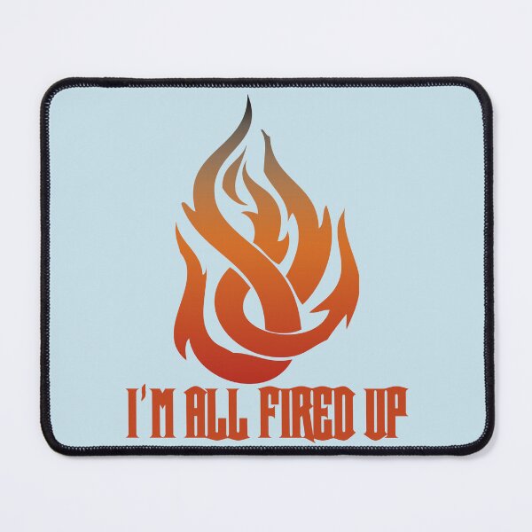 Item preview, Flame I'm All Fired Up Baby Blue designed and sold by WakameDragon.