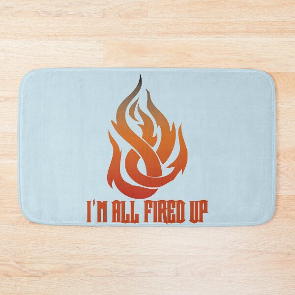 Item preview, Flame I'm All Fired Up Baby Blue designed and sold by WakameDragon.