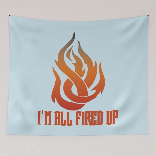 Item preview, Flame I'm All Fired Up Baby Blue designed and sold by WakameDragon.