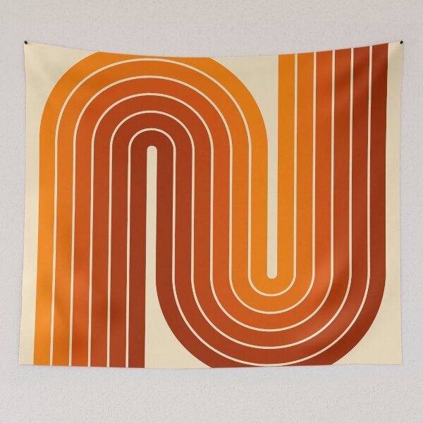Item preview, Retro Geometric Orange Gradient Design 622 designed and sold by tonymagnerart.