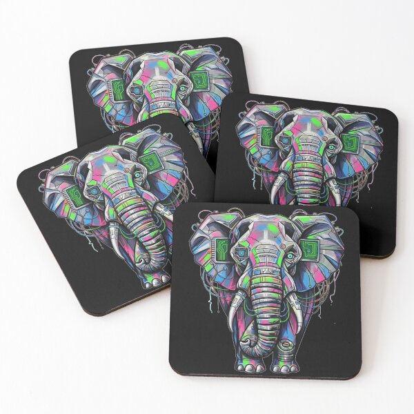 Item preview, Neon Tech Pachyderm designed and sold by ElephantVibes.