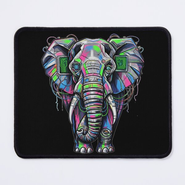 Item preview, Neon Tech Pachyderm designed and sold by ElephantVibes.