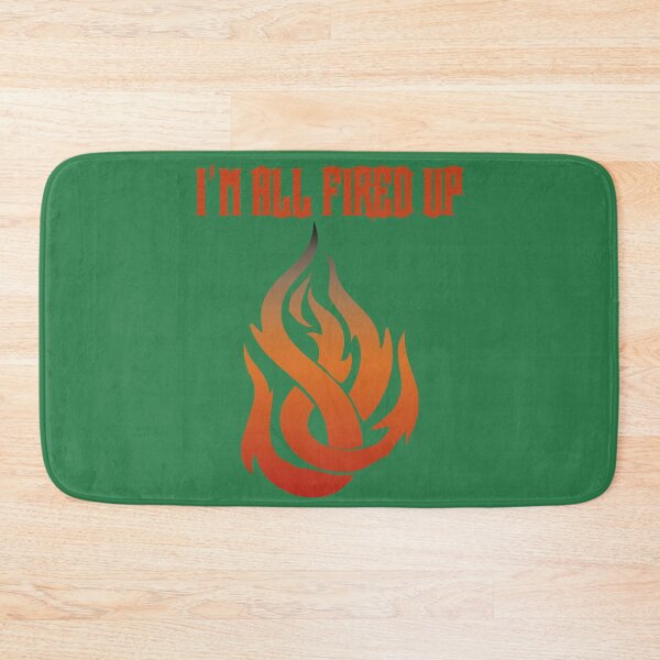 Item preview, I'm All Fired Up Flame Kelly Green designed and sold by WakameDragon.