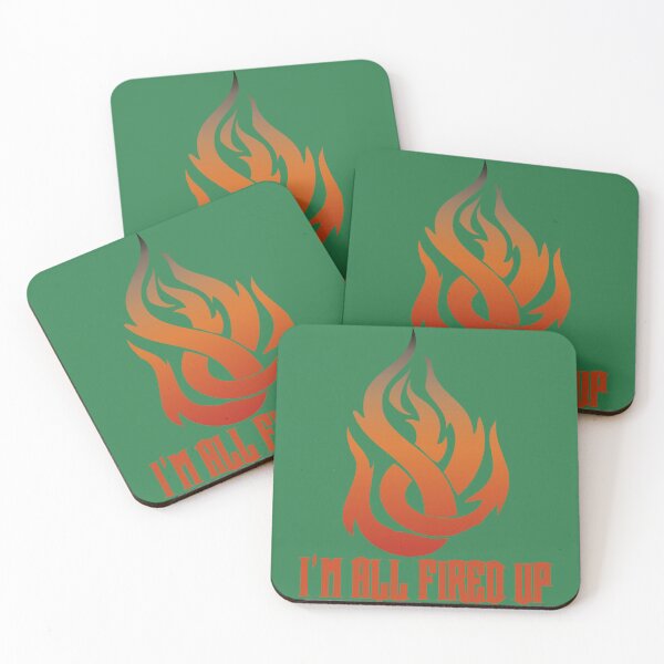 Item preview, Flame I'm All Fired Up Kelly Green designed and sold by WakameDragon.