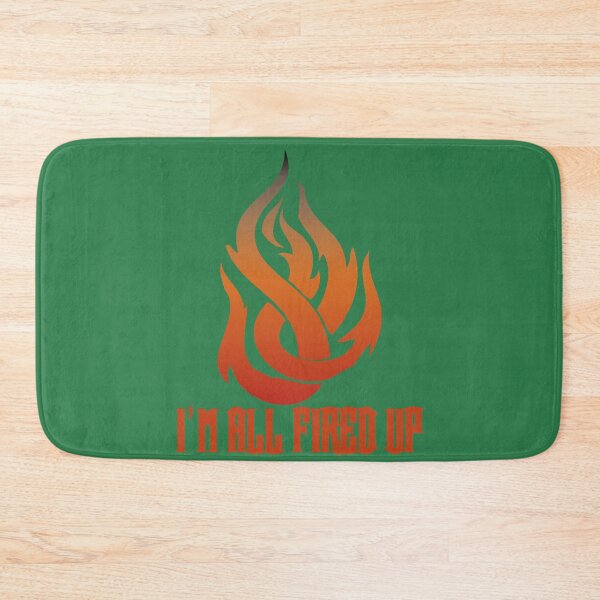 Item preview, Flame I'm All Fired Up Kelly Green designed and sold by WakameDragon.