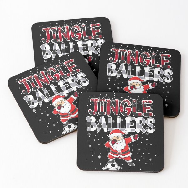 Item preview, Jingle Ballers Santa Football Christmas Soccer Plaid designed and sold by stanton88.