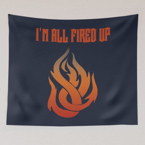 Item preview, I'm All Fired Up Flame Navy designed and sold by WakameDragon.
