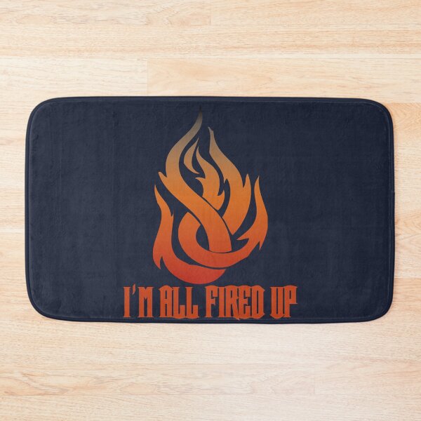 Item preview, Flame I'm All Fired Up Navy designed and sold by WakameDragon.