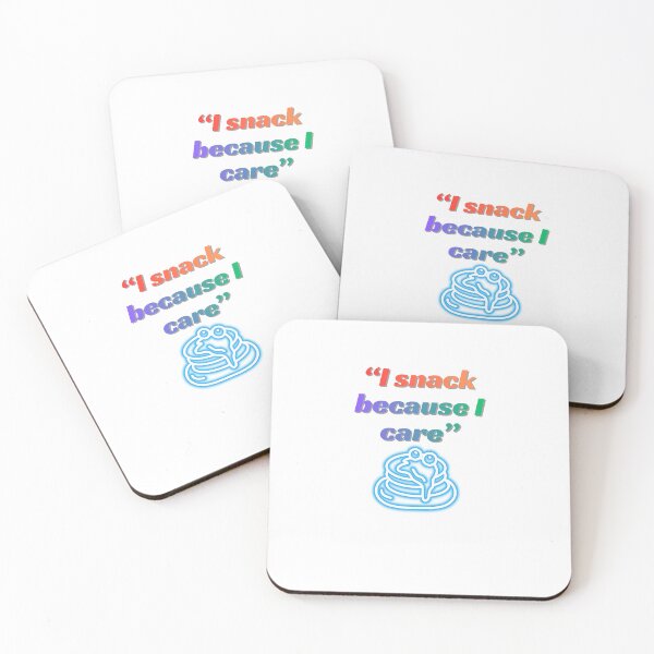 Item preview, I Snack Because I Care – fun Quote designed and sold by SloganSauce.