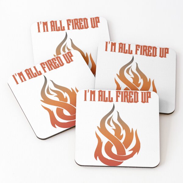Item preview, I'm All Fired Up Flame White designed and sold by WakameDragon.