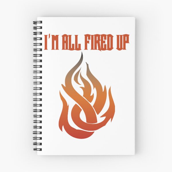 Item preview, I'm All Fired Up Flame White designed and sold by WakameDragon.