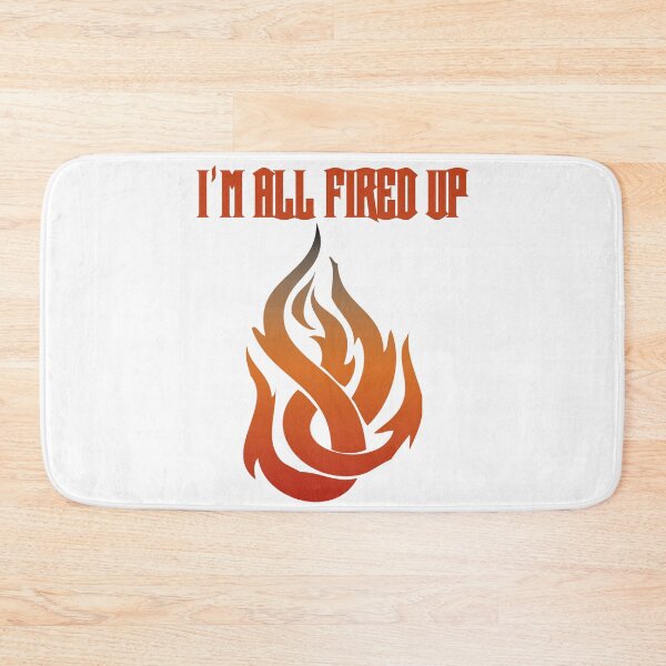 Item preview, I'm All Fired Up Flame White designed and sold by WakameDragon.
