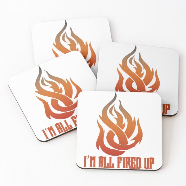 Item preview, Flame I'm All Fired Up White designed and sold by WakameDragon.