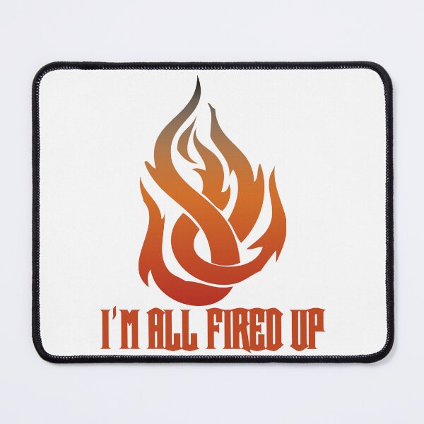 Item preview, Flame I'm All Fired Up White designed and sold by WakameDragon.