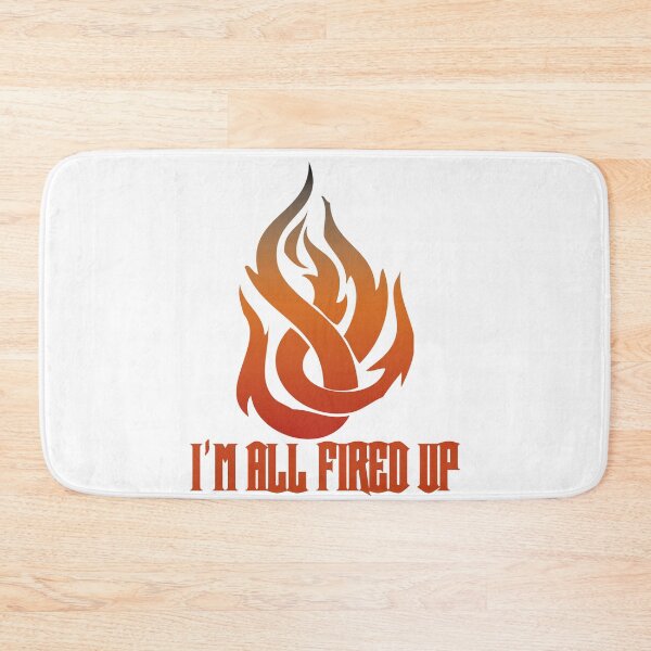 Item preview, Flame I'm All Fired Up White designed and sold by WakameDragon.