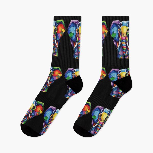 Item preview, Rainbow Elephant Art designed and sold by ElephantVibes.