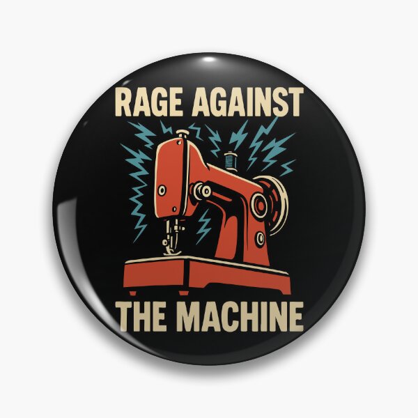Item preview, Rage Against the Machine - Juego de palabras divertido sobre costura designed and sold by Victor Shadehorn.