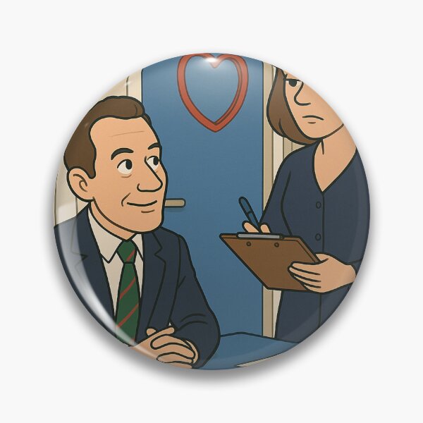 Item preview, Gordon and Laura from The Brittas Empire designed and sold by TVNostalgia .