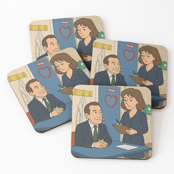 Item preview, Gordon and Laura from The Brittas Empire designed and sold by TVNostalgia .