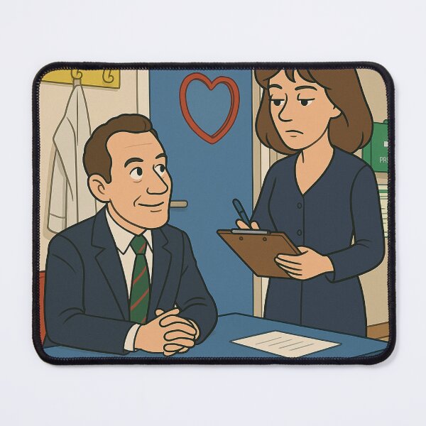 Item preview, Gordon and Laura from The Brittas Empire designed and sold by TVNostalgia .