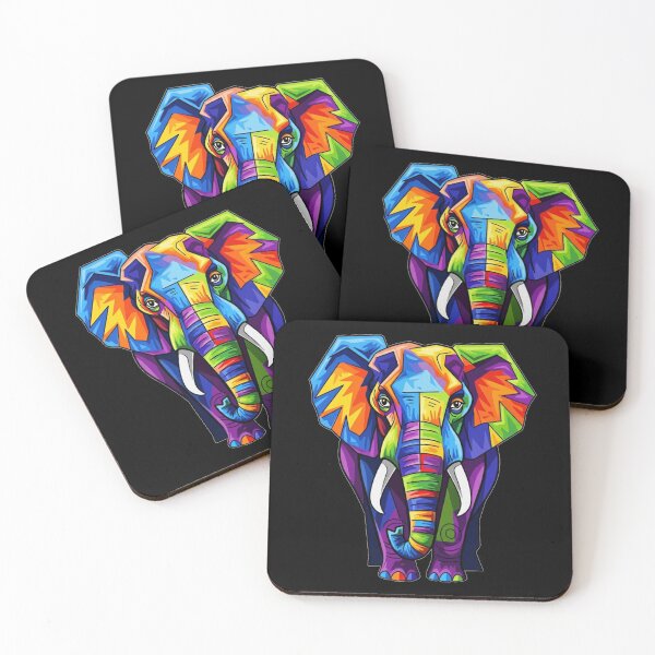 Item preview, Kaleidoscope Elephant Art designed and sold by ElephantVibes.