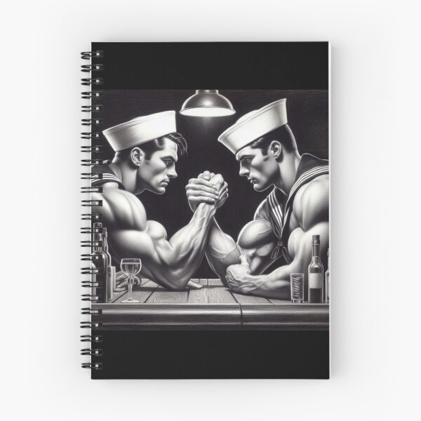 Item preview, 1940s Vintage Sailors "Blink" San Francisco Tom of Finland Tribute Gay Pride Graphic Design designed and sold by ItsAKinkThing.
