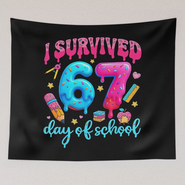 Item preview, I Survived 67 Days Of School Six Seven Meme Teacher Student  designed and sold by stanton88.