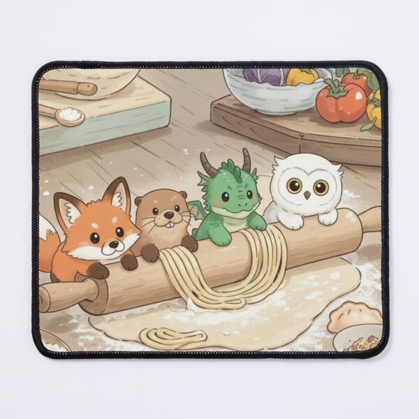 Item preview, Kitchen Crew Making Dough designed and sold by sebastiansasha.