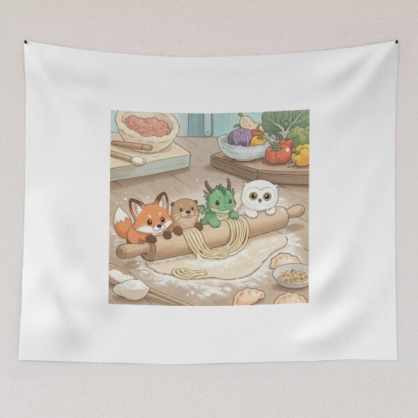 Item preview, Kitchen Crew Making Dough designed and sold by sebastiansasha.