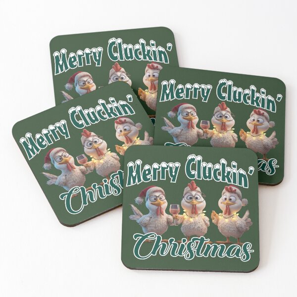 Item preview, Merry Cluckin' Christmas designed and sold by ColorWheelDsign.