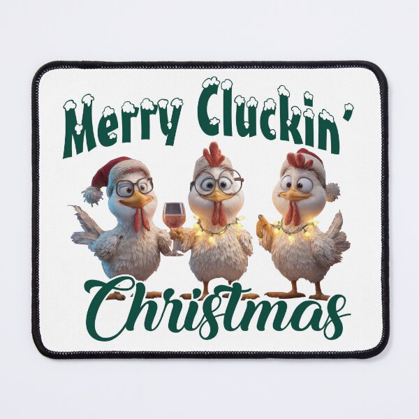 Item preview, Merry Cluckin' Christmas designed and sold by ColorWheelDsign.