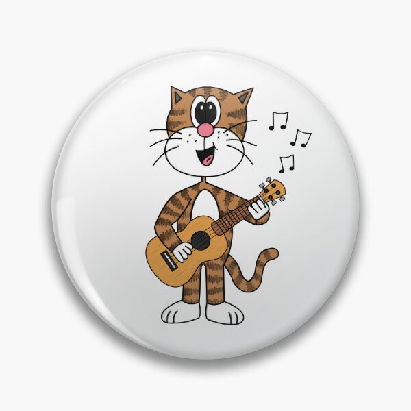Item preview, Cat Playing Ukulele, Ukulelist Musician Music Teacher designed and sold by doodlerob.