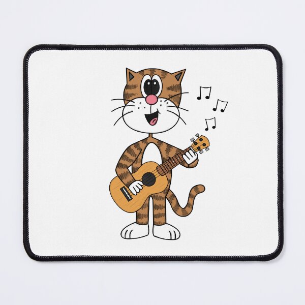 Item preview, Cat Playing Ukulele, Ukulelist Musician Music Teacher designed and sold by doodlerob.