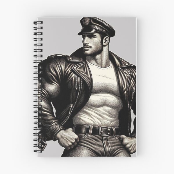 Item preview, Gay 1940s Vintage Biker Muscle Power Tom of Finland Tribute Leather Pride Graphic Design designed and sold by ItsAKinkThing.