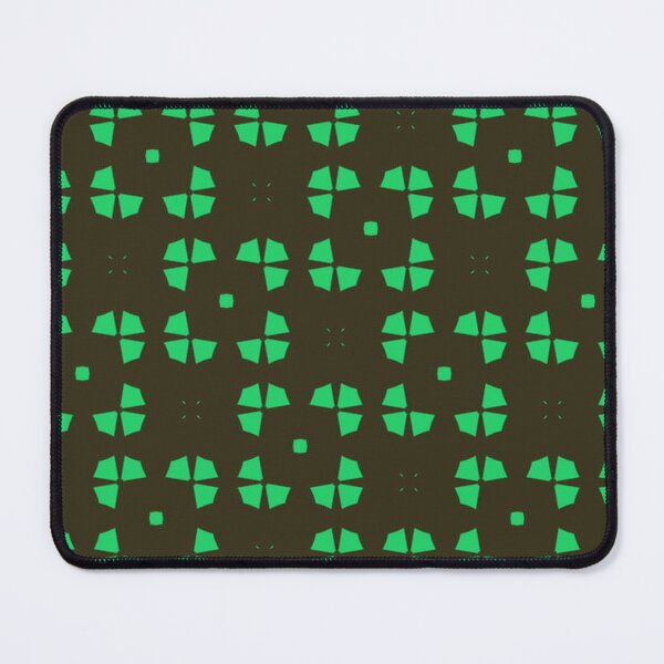 Item preview, Green Petal Geometry on Brown designed and sold by joycrysstudio.