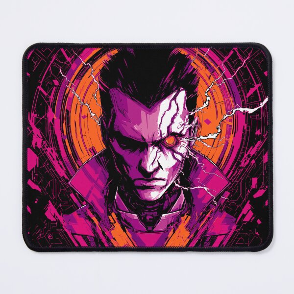 Item preview, Neon Warlord – Cyberpunk Synth Assassin designed and sold by FantasyPrintVM.