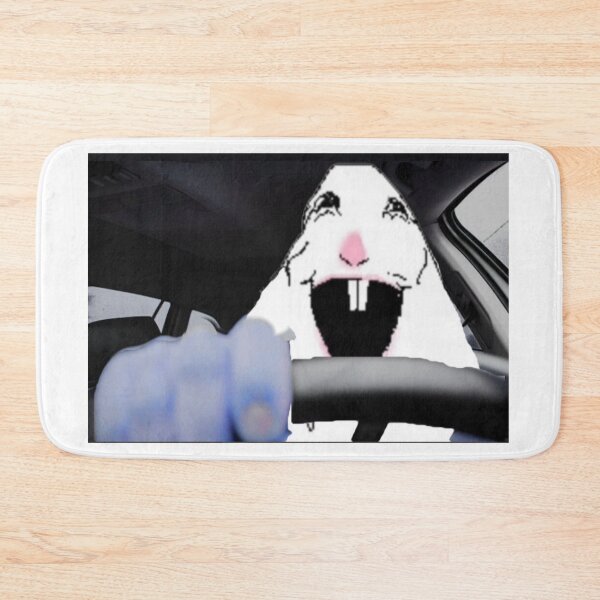 Item preview, ugly funny hamster driving meme designed and sold by cloudzer0000.