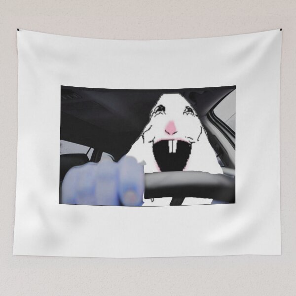 Item preview, ugly funny hamster driving meme designed and sold by cloudzer0000.