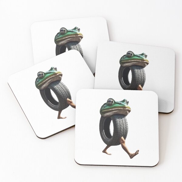 Item preview, Boneca Ambalabu Tire Frog Meme - Brainrot Creature with Human Legs designed and sold by HBDStudio.