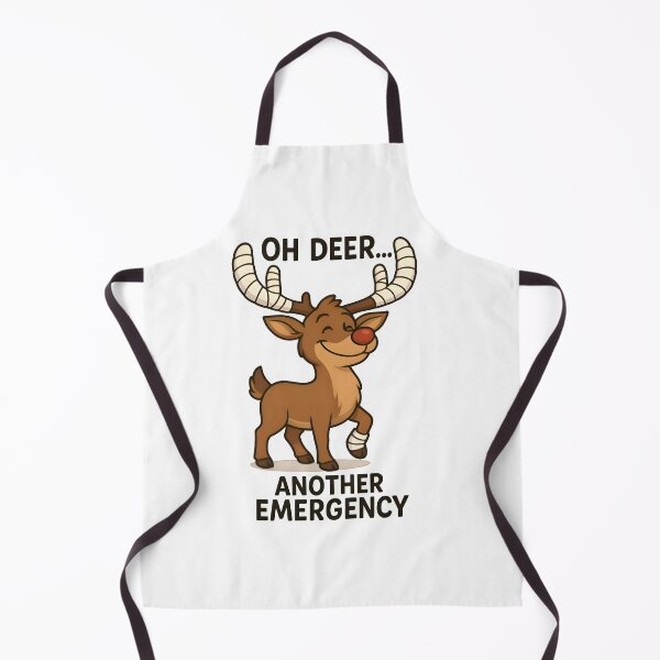 Item preview, Oh Deer… Another Emergency – Funny Injured Reindeer Vet Christmas Design designed and sold by Bettybee00.