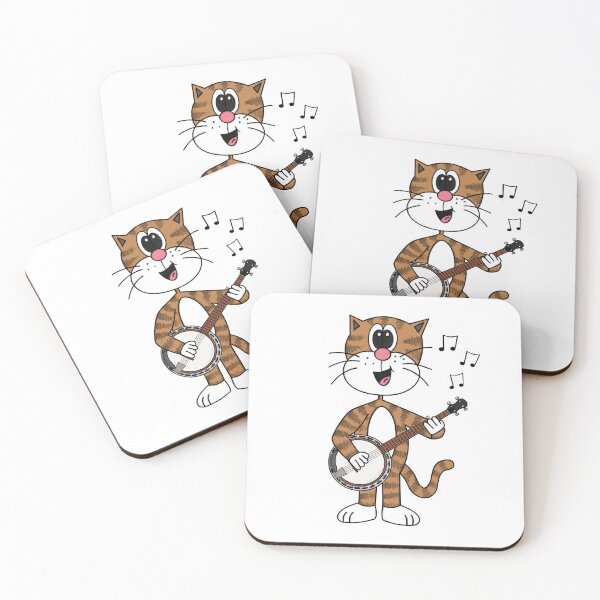 Item preview, Cat Playing Banjo, Banjoist Musician Music Teacher designed and sold by doodlerob.
