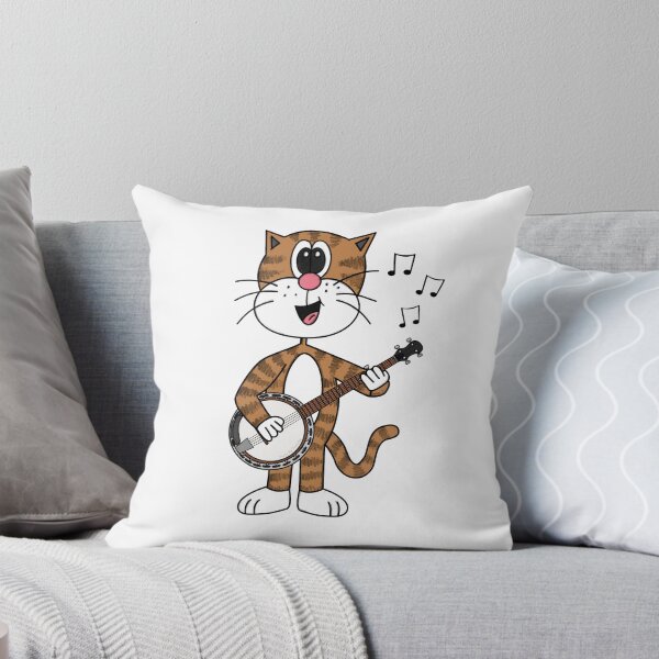 Item preview, Cat Playing Banjo, Banjoist Musician Music Teacher designed and sold by doodlerob.
