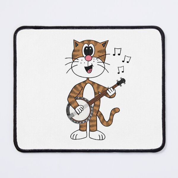 Item preview, Cat Playing Banjo, Banjoist Musician Music Teacher designed and sold by doodlerob.