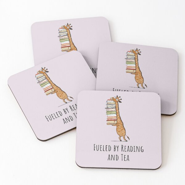 Item preview, Funny Giraffe Holding a Stack of Books - Fueled By Reading And Tea - Book Lover Gift, Phones Cases And Other Gift designed and sold by MemWear.